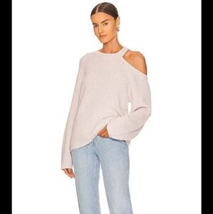 Velvet By Graham And Spencer Elise Shoulder Cut Out Sweater